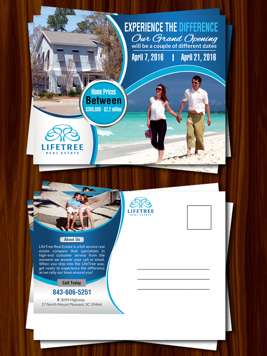 Postcard Design by debdesign for LifeTree Real Estate | Design #10211749