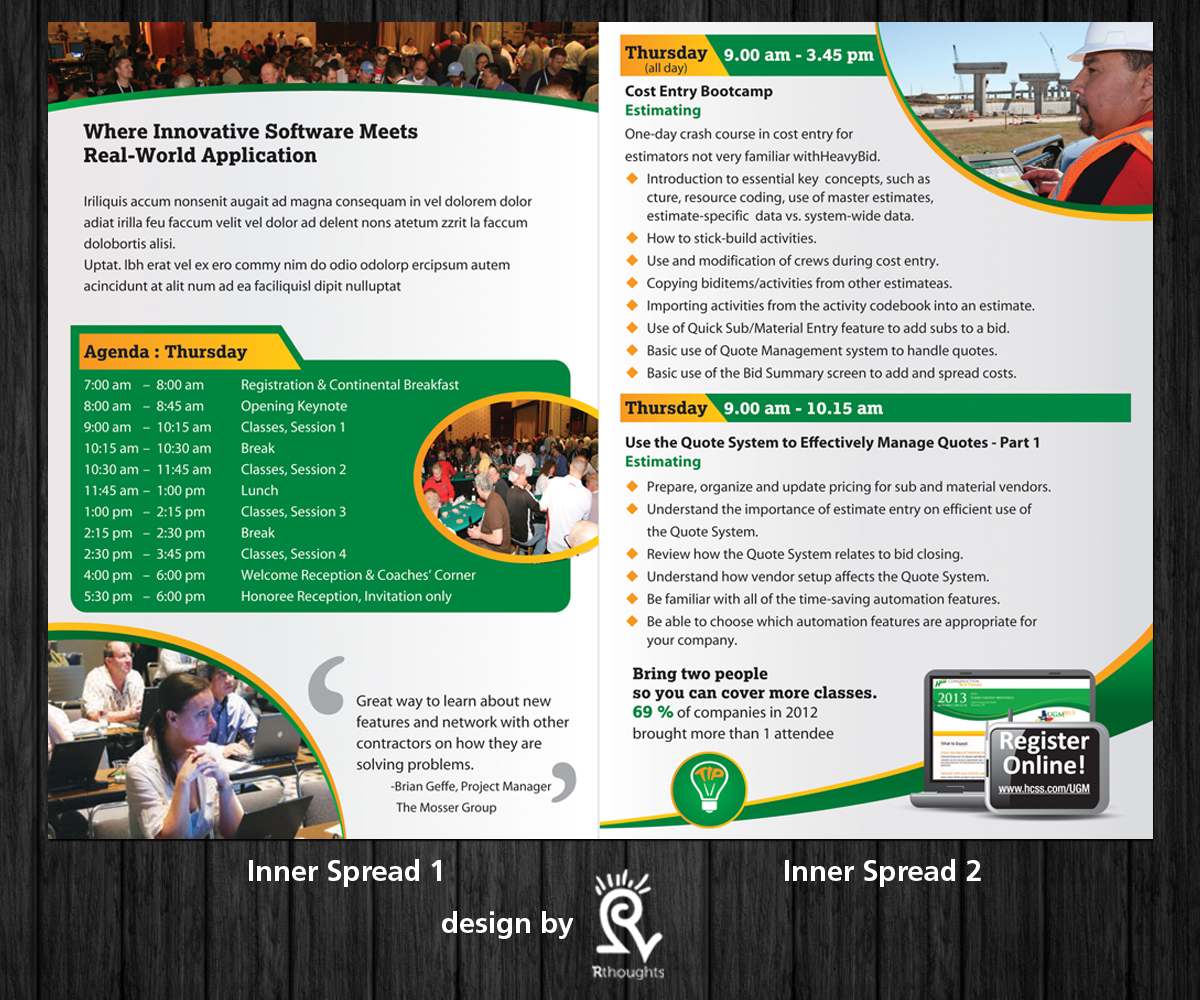 Brochure Design by Rflames for HCSS | Design #2202724