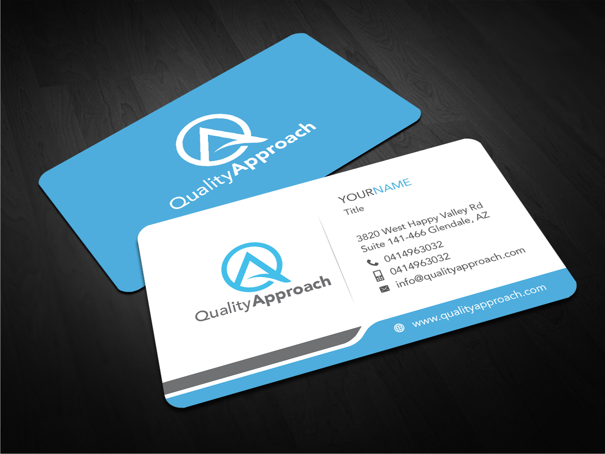 Logo Design by snowymasterdesigns for Quality Approach | Design #10209822