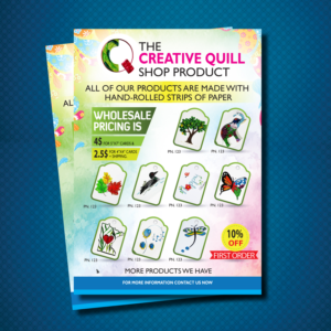 Diseño de Flyer por uk para The Creative Quill Shop | Diseño: #10213937