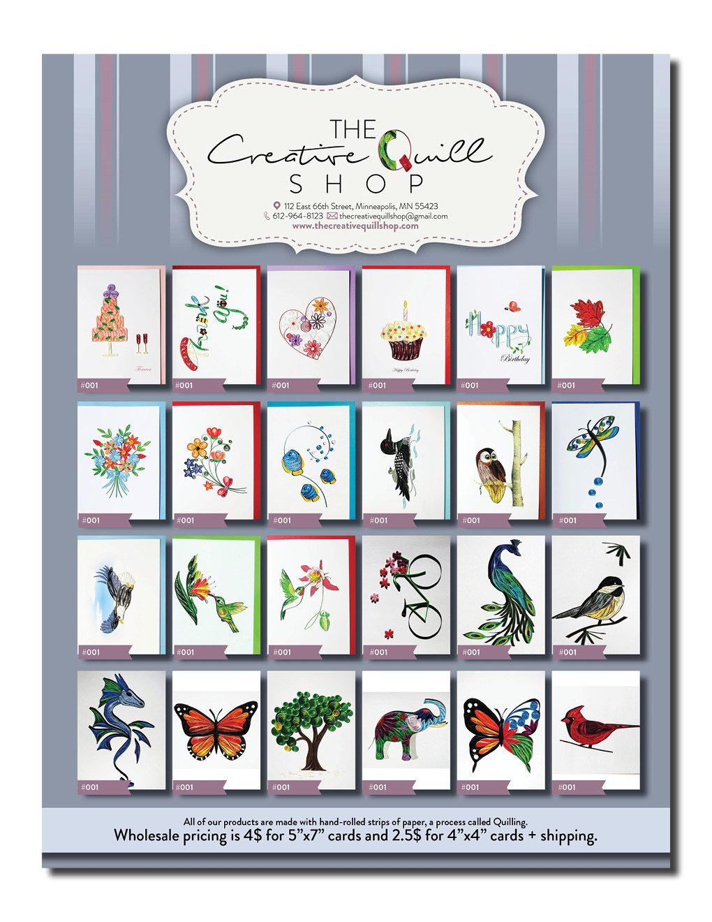 Flyer Design by Kelalo for The Creative Quill Shop | Design #10213079