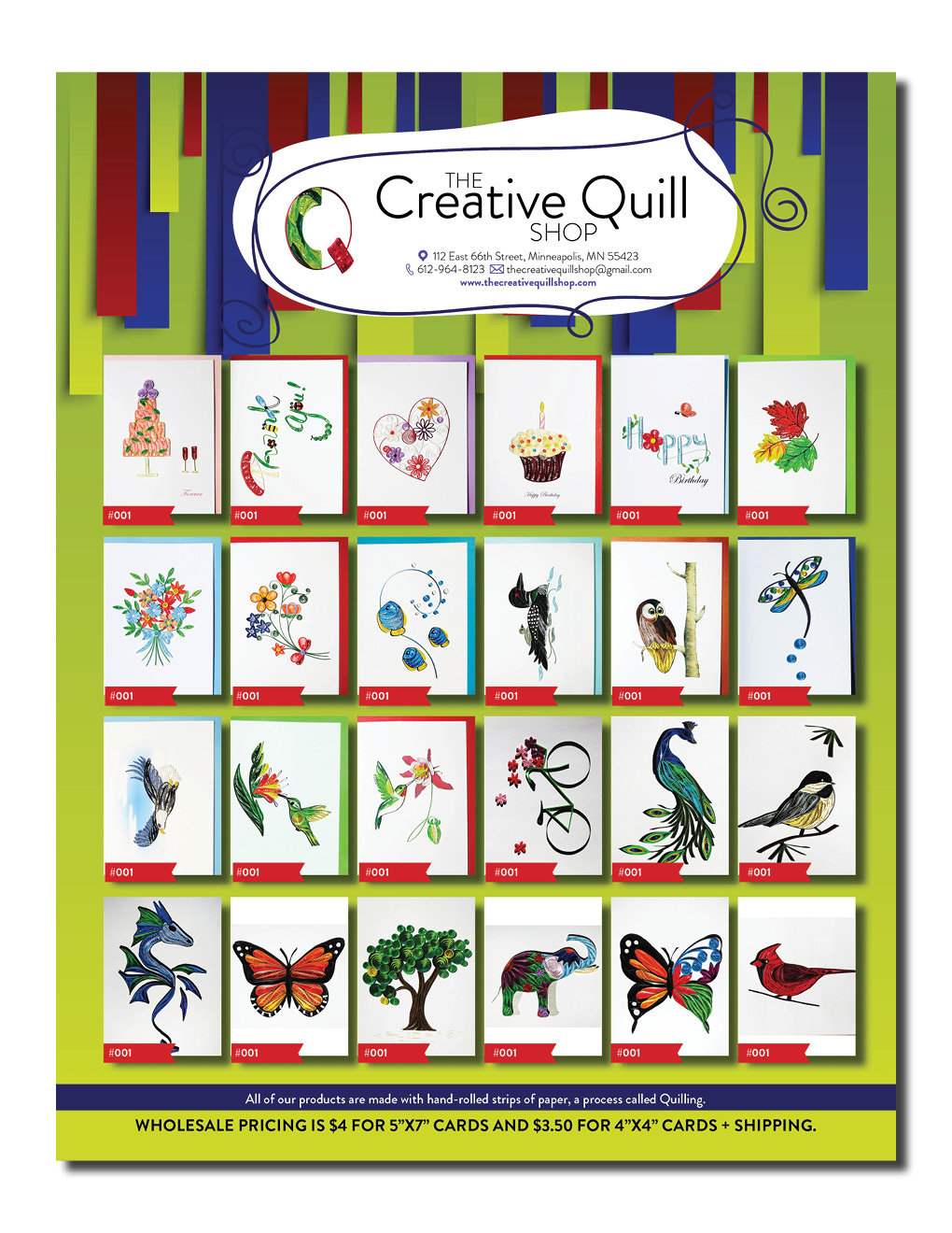 Flyer Design by Kelalo for The Creative Quill Shop | Design #10213080