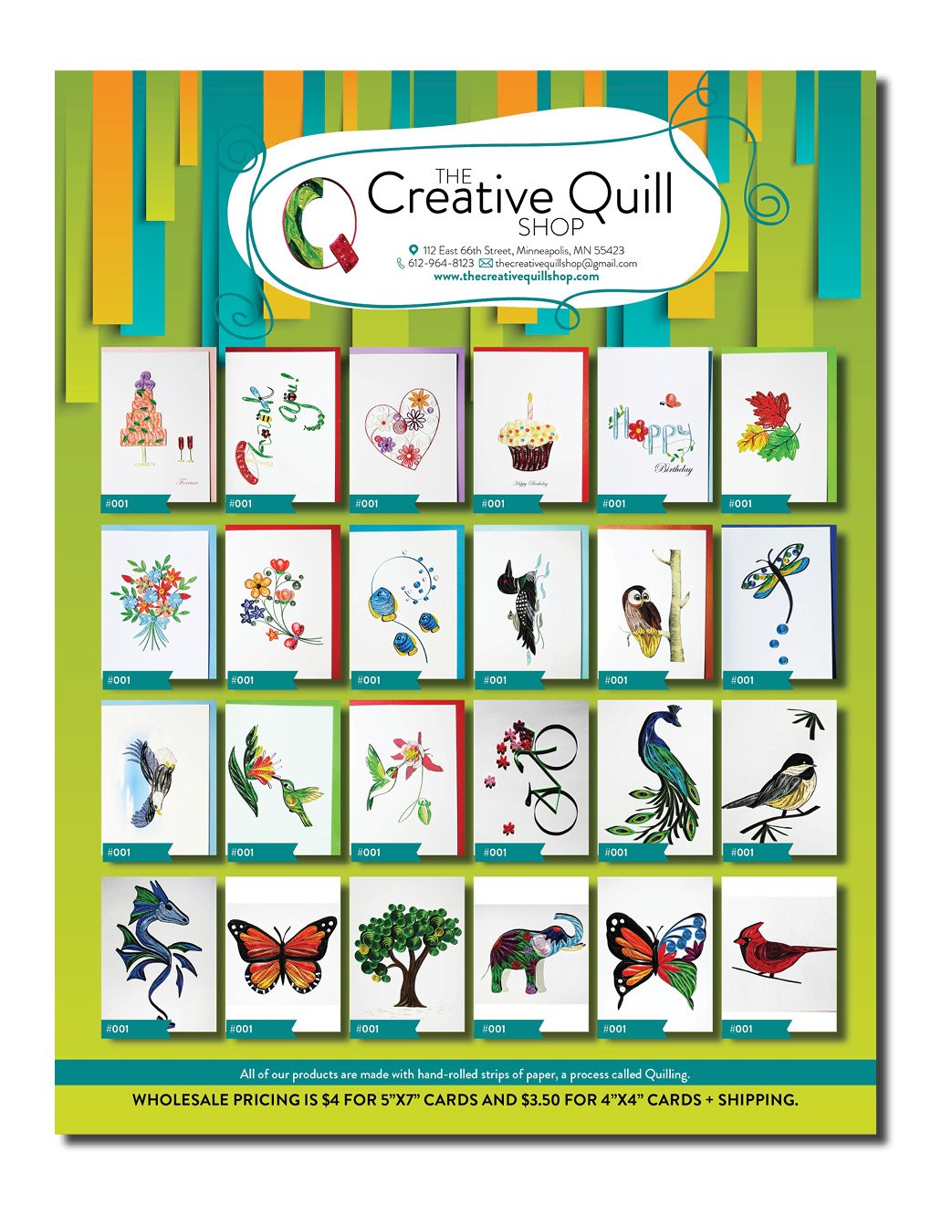 Flyer Design by Kelalo for The Creative Quill Shop | Design #10213083