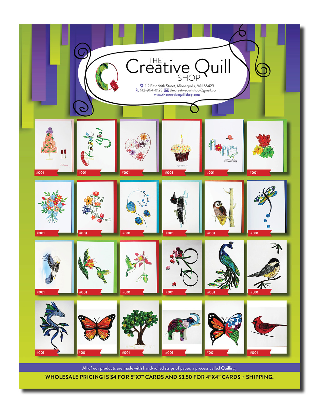 Flyer Design by Kelalo for The Creative Quill Shop | Design #10213084