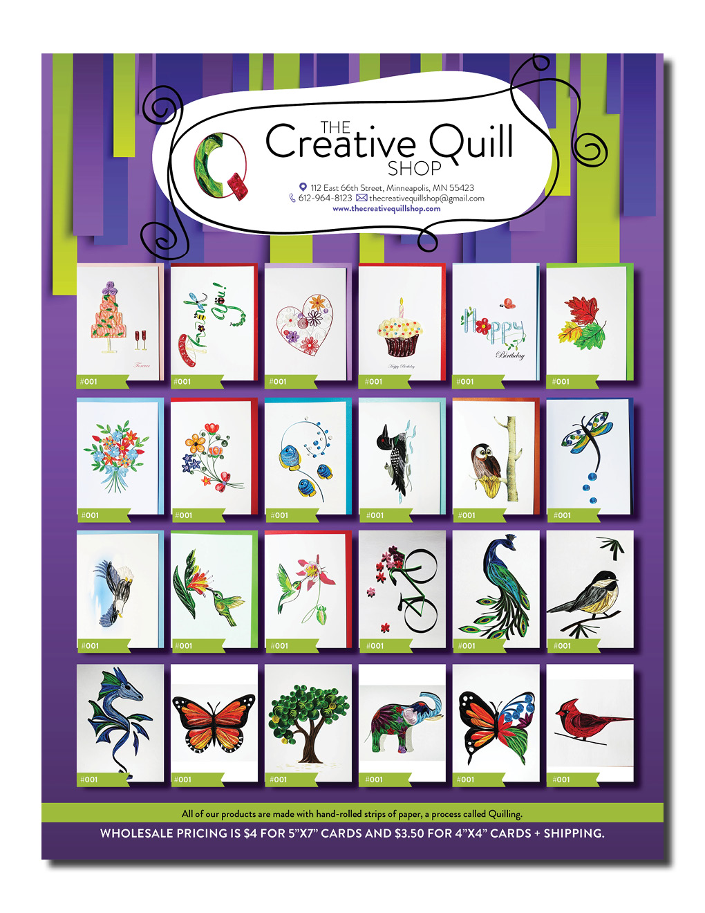 Flyer Design by Kelalo for The Creative Quill Shop | Design #10213085