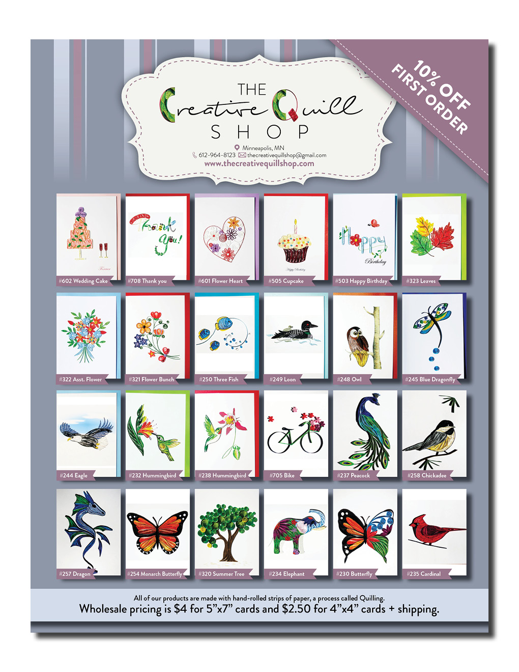 Diseño de Flyer por Kelalo para The Creative Quill Shop | Diseño #10218655