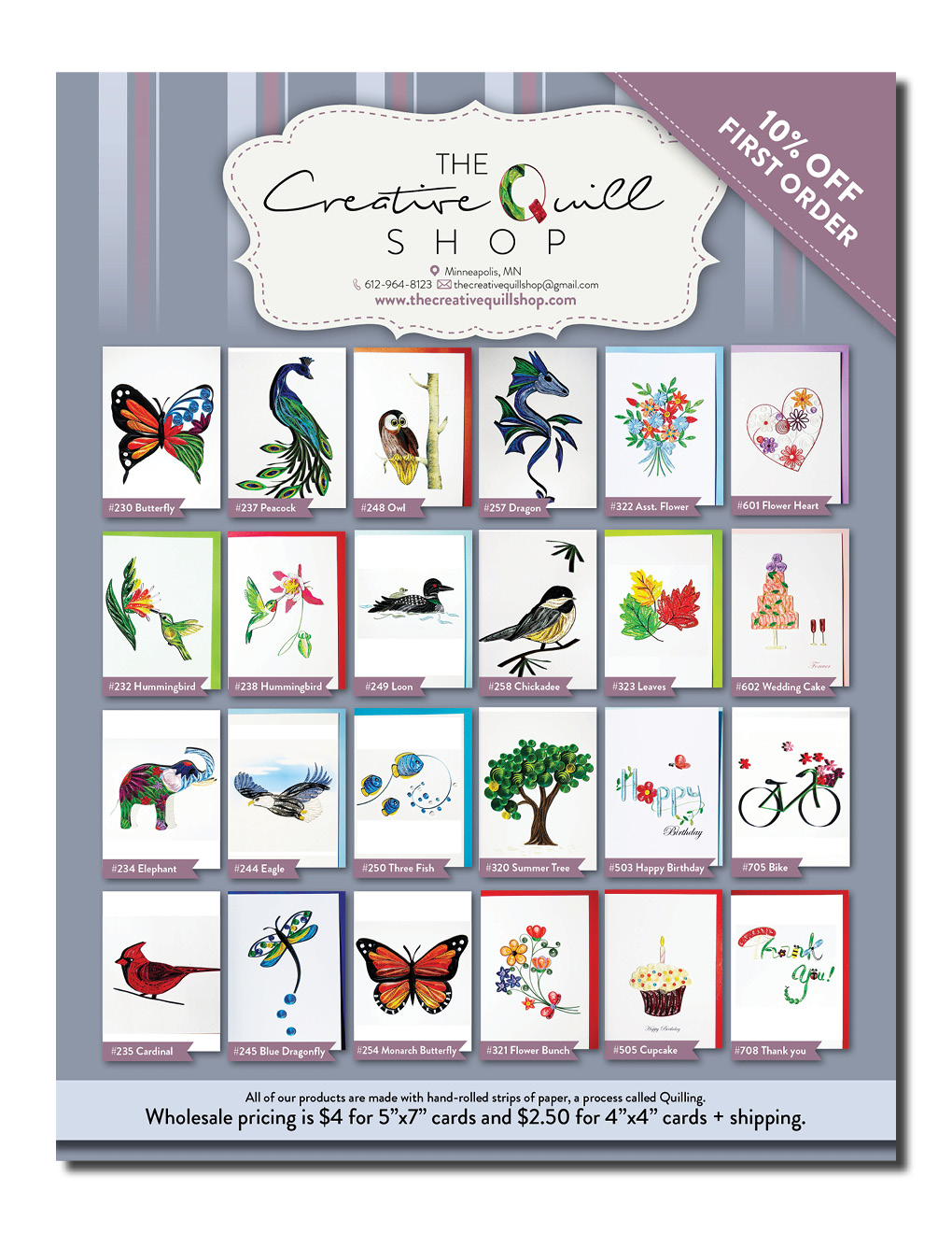 Flyer Design by Kelalo for The Creative Quill Shop | Design #10219289