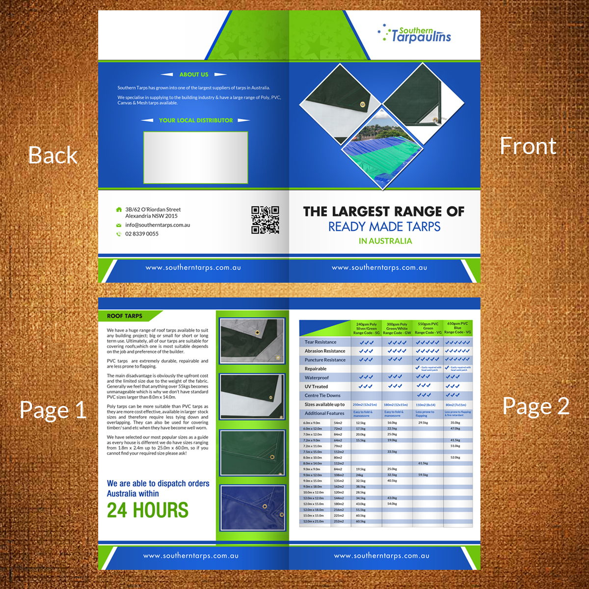Brochure Design by debdesign for Austwide Tarps PTY LTD | Design #10507212