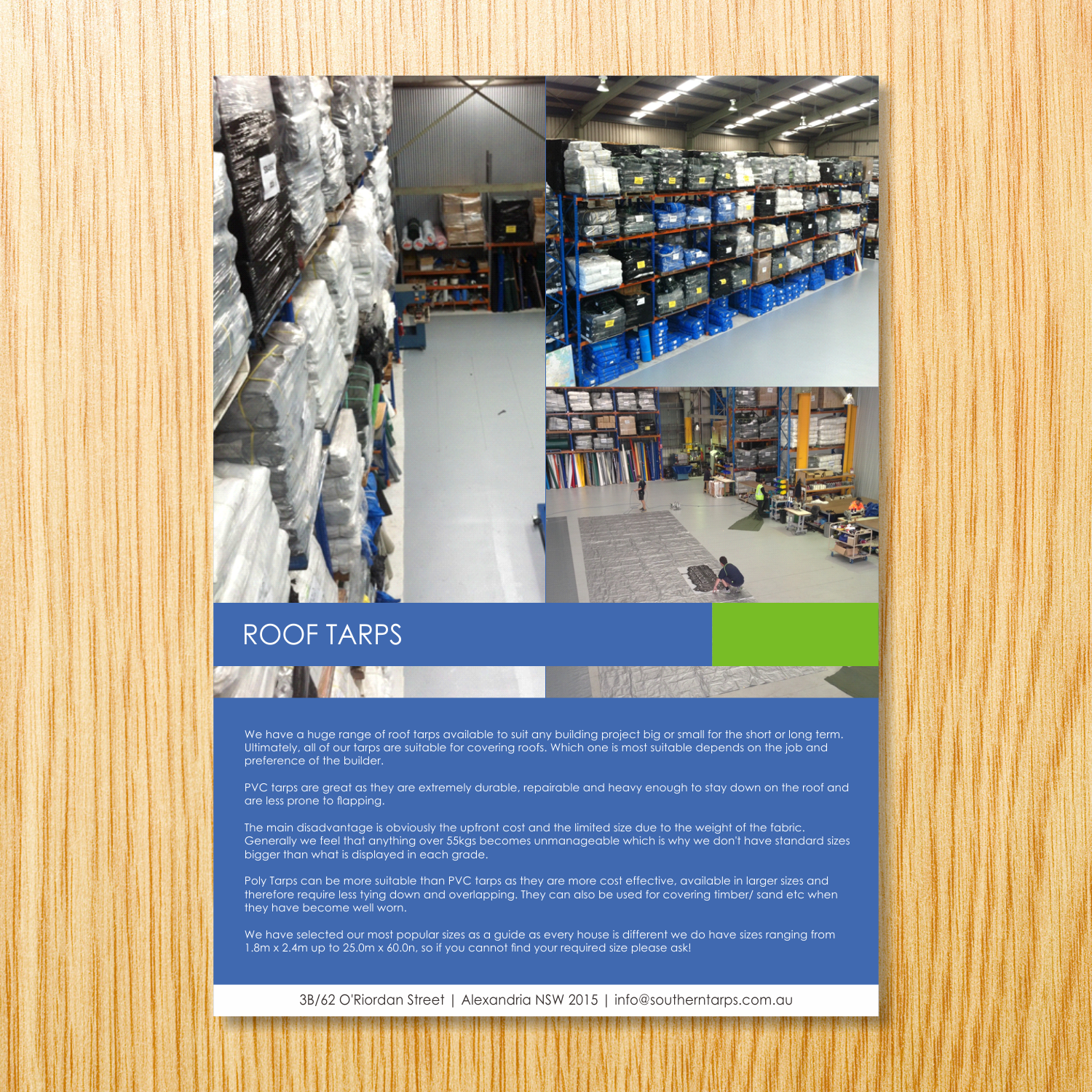 Brochure Design by barinix for Austwide Tarps PTY LTD | Design #10236698