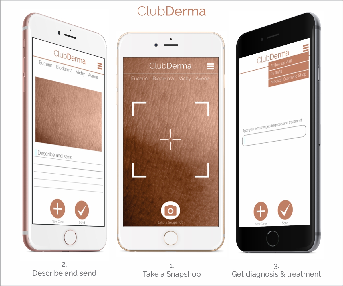 Diseño de aplicación (App) por Mandarina para Club Derma | Diseño #10250336