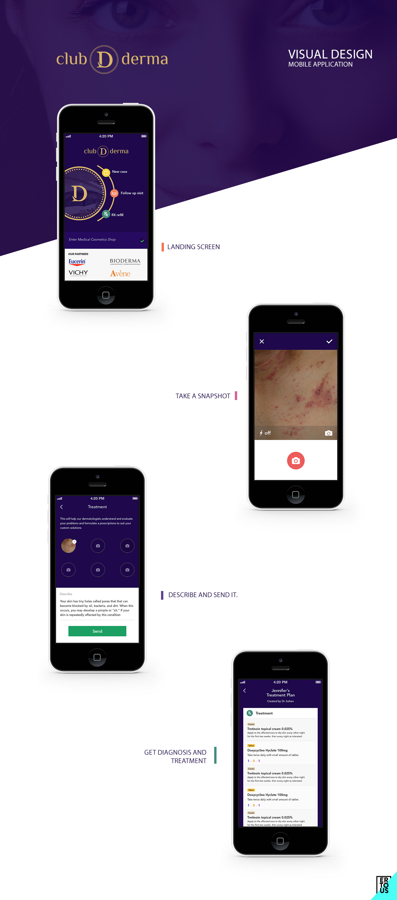 Design Application par fueldesignyard pour Club Derma | Design #10304307