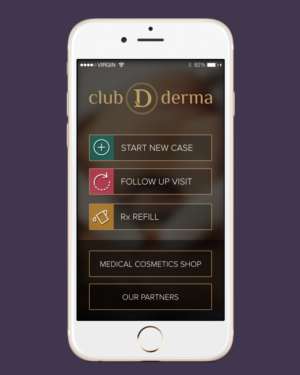 App Design by bedesign for Club Derma | Design: #10230118