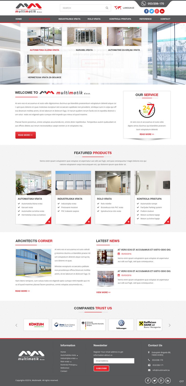 Web Design by pb for Multimatik d.o.o. | Design #10393442