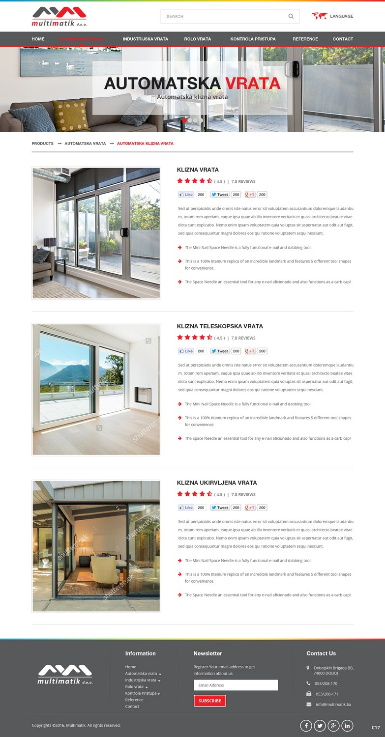 Web Design by pb for Multimatik d.o.o. | Design #10393443