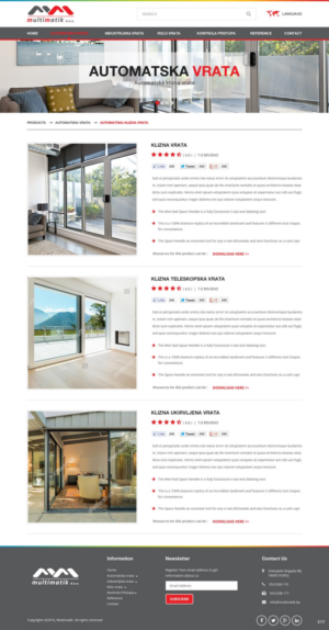 Web Design by pb for Multimatik d.o.o. | Design: #10393444