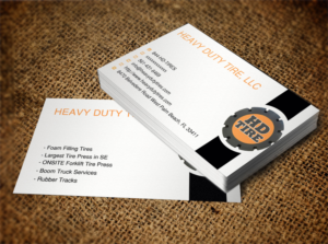 Business Card Design by Lanka Ama for HEAVY DUTY TIRE, LLC | Design: #10227864