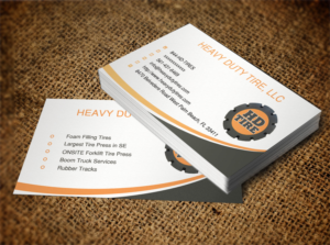 Business Card Design by Lanka Ama for HEAVY DUTY TIRE, LLC | Design: #10227870