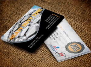 Business Card Design by Lanka Ama for HEAVY DUTY TIRE, LLC | Design: #10227915