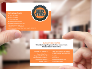 Business Card Design by Creations Box 2015 for HEAVY DUTY TIRE, LLC | Design: #10229434