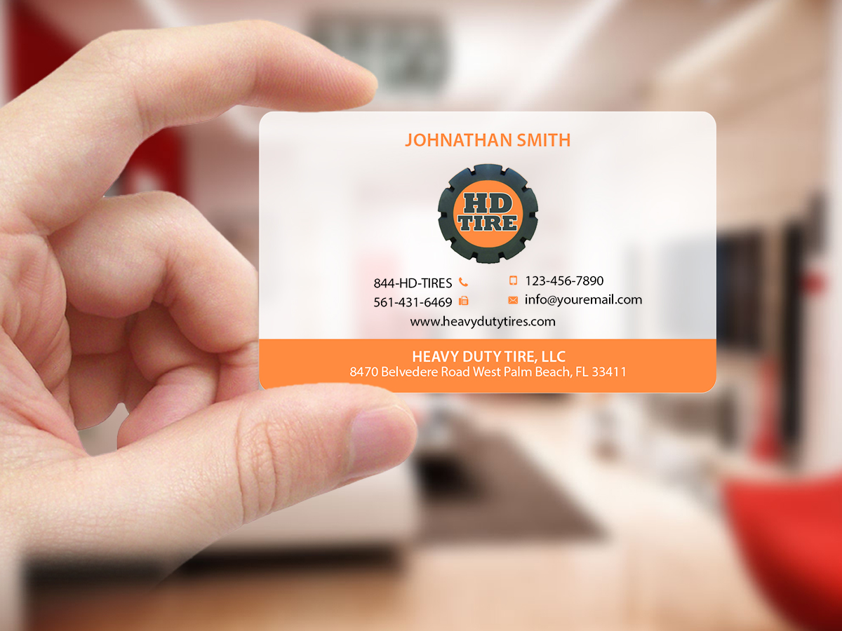 Business Card Design by Creations Box 2015 for HEAVY DUTY TIRE, LLC | Design #10229443
