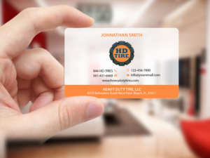 Business Card Design by Creations Box 2015 for HEAVY DUTY TIRE, LLC | Design: #10229443
