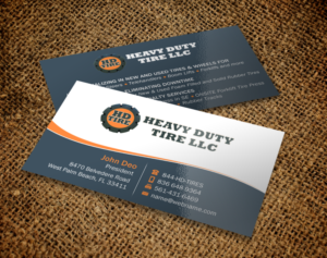 Business Card Design by Brand aid for HEAVY DUTY TIRE, LLC | Design: #10235513
