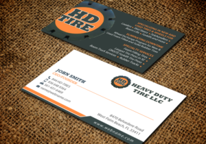 Business Card Design by chandrayaan.creative for HEAVY DUTY TIRE, LLC | Design: #10235417