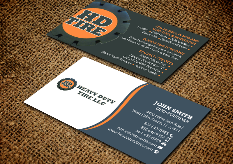 Design de Carte de Visite par chandrayaan.creative pour HEAVY DUTY TIRE, LLC | Design #10235425