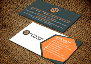 Business Card Design by chandrayaan.creative for HEAVY DUTY TIRE, LLC | Design: #10235427