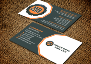 Business Card Design by chandrayaan.creative for HEAVY DUTY TIRE, LLC | Design: #10235428