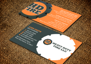 Business Card Design by chandrayaan.creative for HEAVY DUTY TIRE, LLC | Design: #10235429