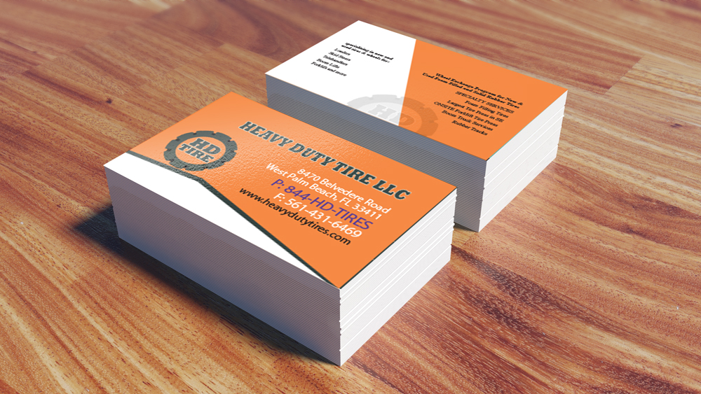Business Card Design by ihossain14091992 for HEAVY DUTY TIRE, LLC | Design #10221039