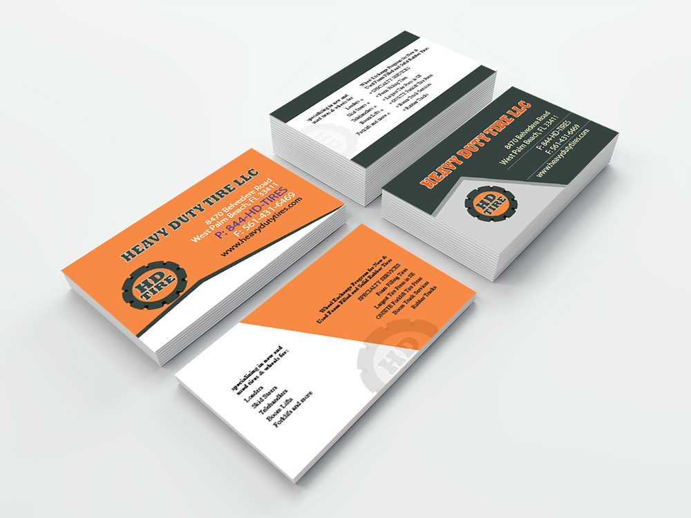 Business Card Design by ihossain14091992 for HEAVY DUTY TIRE, LLC | Design #10221041
