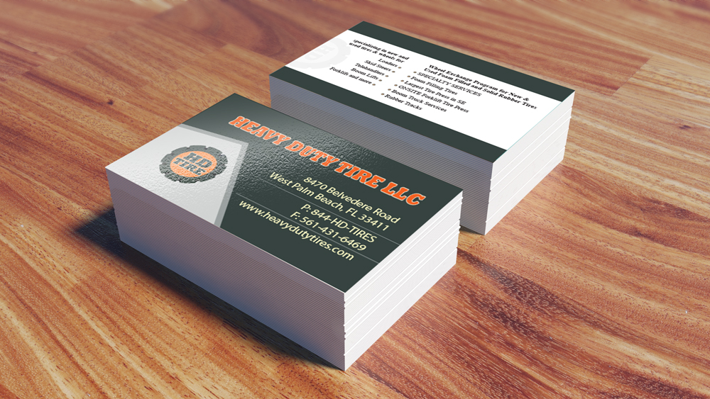 Business Card Design by ihossain14091992 for HEAVY DUTY TIRE, LLC | Design #10221045