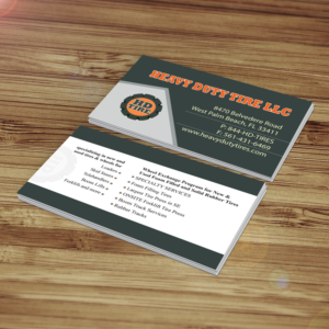Business Card Design by ihossain14091992 for HEAVY DUTY TIRE, LLC | Design: #10221046