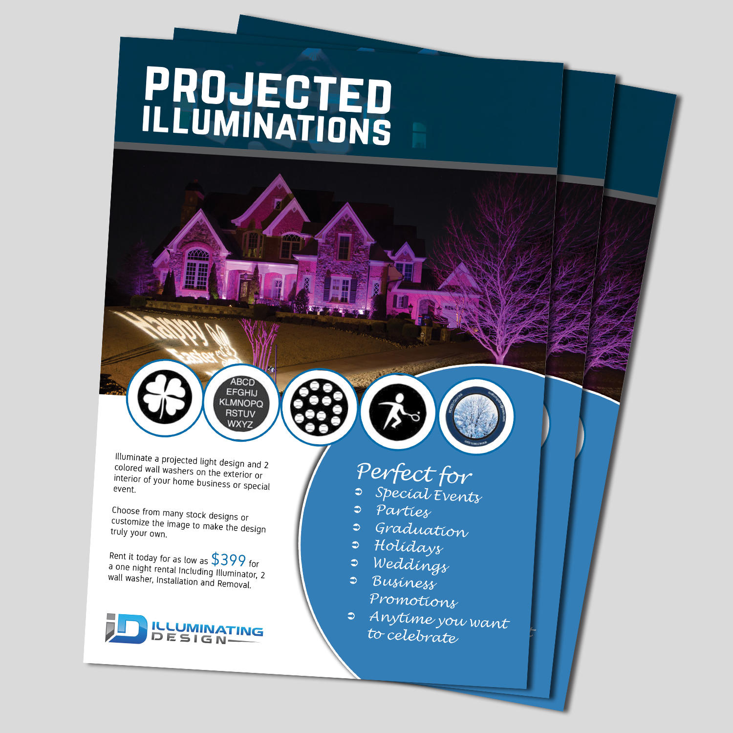 Flyer Design by Awash for Illuminating Design | Design #10227956