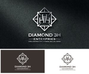 Logo Design by eagle for Diamond 3H Enterprises, LLC. | Design: #10275838