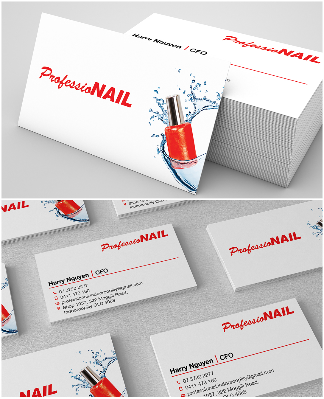 Business Card Design by JAKUART for ProfessioNAIL Indooroopilly | Design #2203878