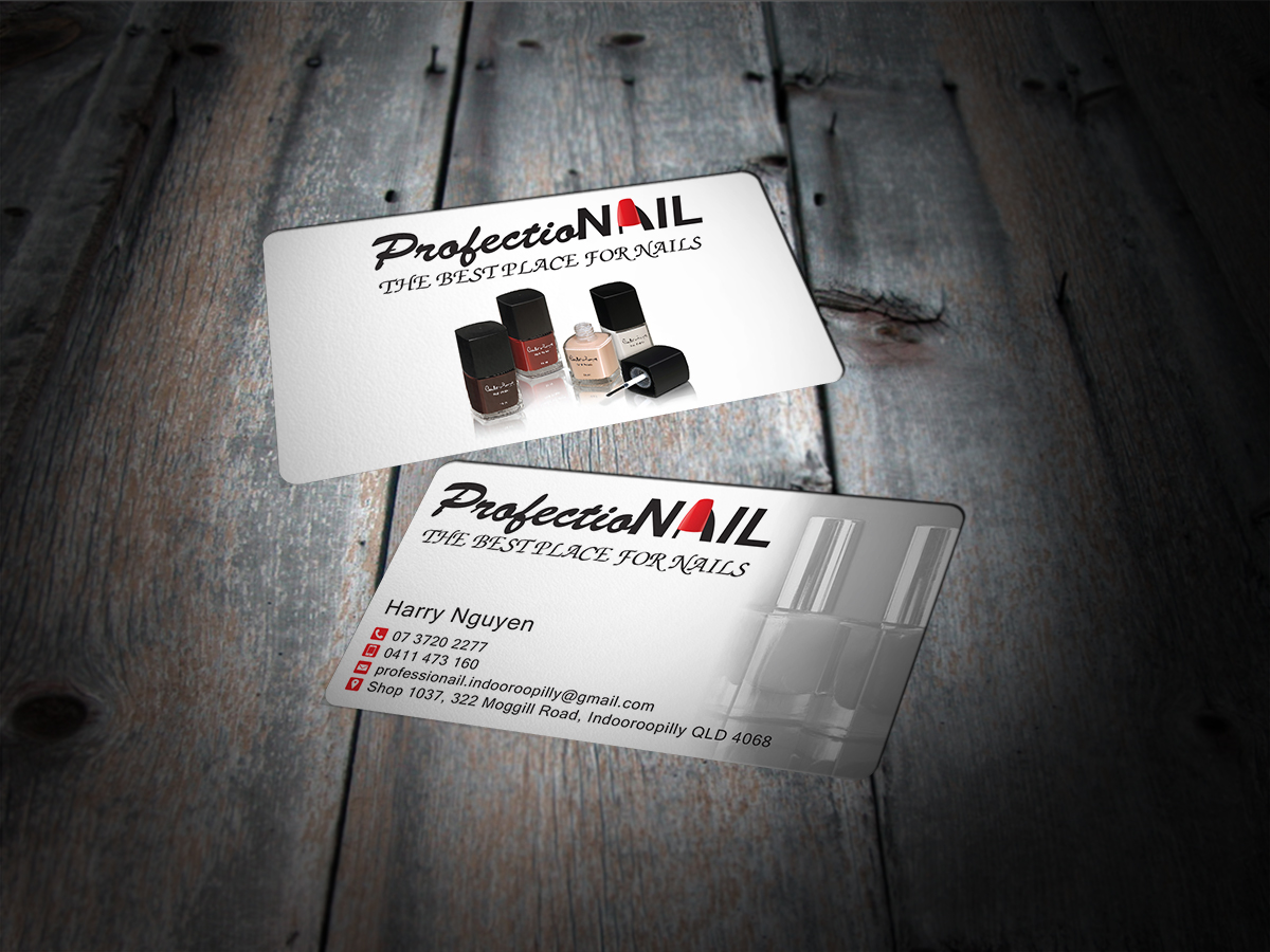 Diseño de Tarjeta de Presentación por MT para ProfessioNAIL Indooroopilly | Diseño #2173862