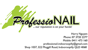 Business Card Design by Sbutter50 for ProfessioNAIL Indooroopilly | Design: #2171623