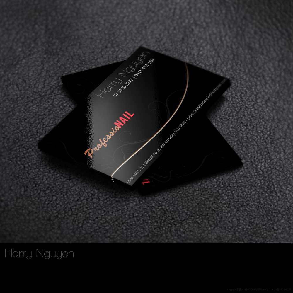 Business Card Design by Chris for ProfessioNAIL Indooroopilly | Design #2172477