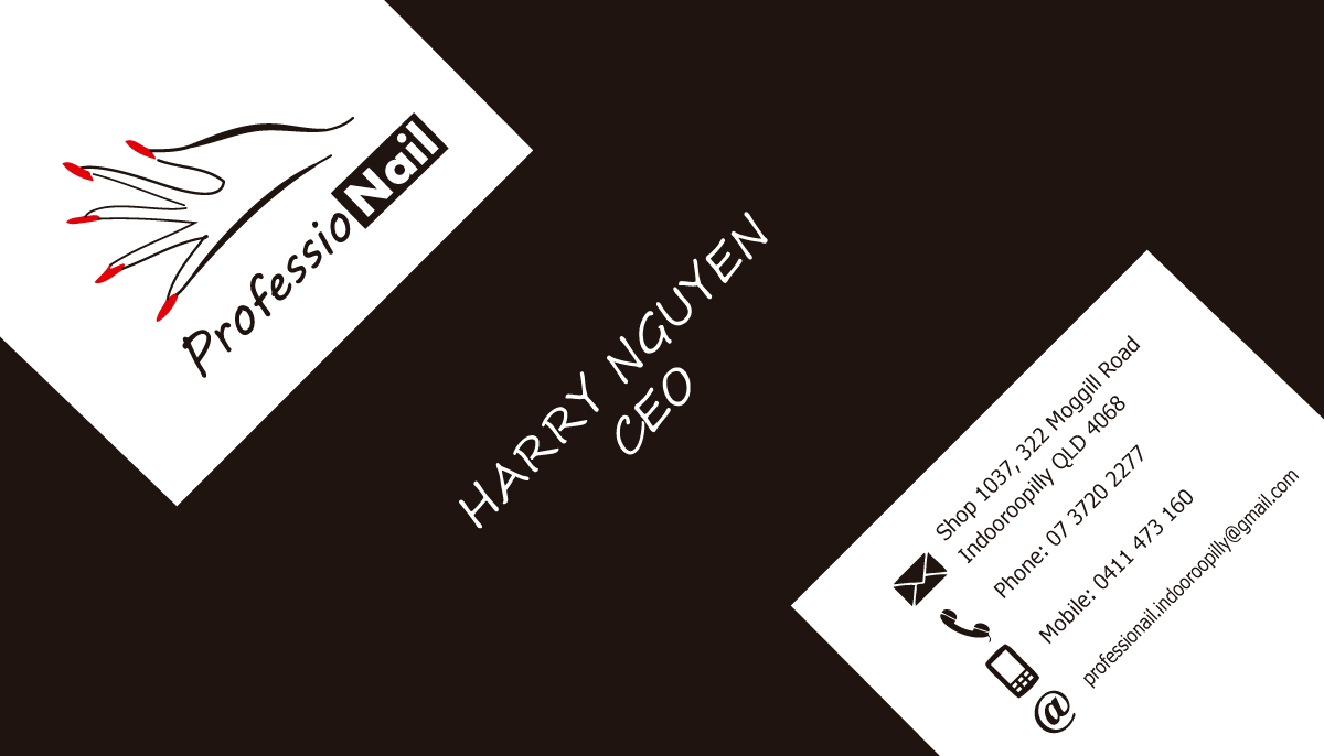 Business Card Design by Rongbaaz for ProfessioNAIL Indooroopilly | Design #2191803