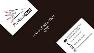 Business Card Design by Rongbaaz for ProfessioNAIL Indooroopilly | Design: #2191803