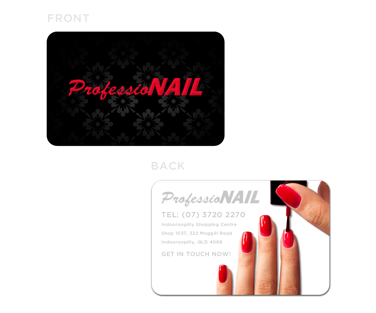 Business Card Design by AdamCush for ProfessioNAIL Indooroopilly | Design #2171086
