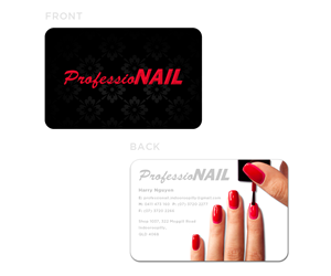 Business Card Design by AdamCush for ProfessioNAIL Indooroopilly | Design: #2208618