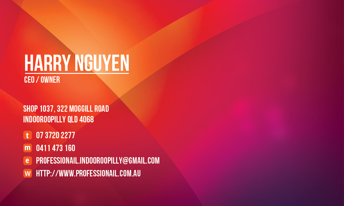 Business Card Design by vnpnlz for ProfessioNAIL Indooroopilly | Design #2178698