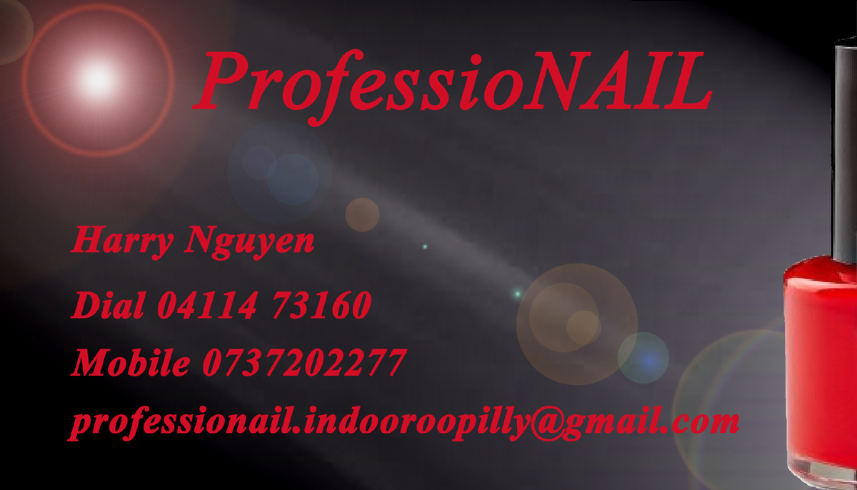Business Card Design by Noel for ProfessioNAIL Indooroopilly | Design #2166597