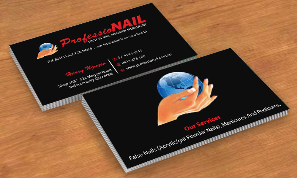 Visitenkarten-Design von Sbss für ProfessioNAIL Indooroopilly | Design #2163521