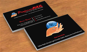 Business Card Design by Sbss for ProfessioNAIL Indooroopilly | Design: #2163521