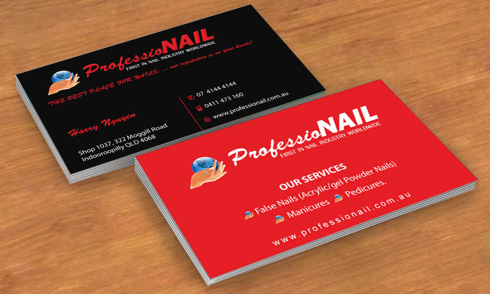 Business Card Design by Sbss for ProfessioNAIL Indooroopilly | Design #2163525